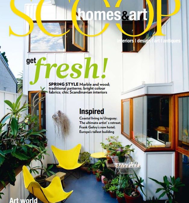 SCOOP MAGAZINE ‘HOMES & ART’ FEATURES RED
